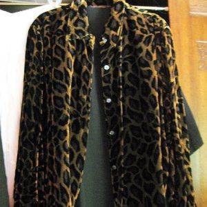 Leopard Top or Shirt - VELVETY VELOUR